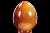 Colorful, Polished Carnelian Agate Egg - Madagascar #134563-1